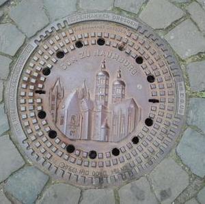 Kanaldeckel Deutschland Naumburg Dom